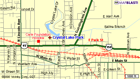 map to Crystal Lake Park